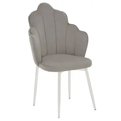 Grey Velvet Chair | Tian