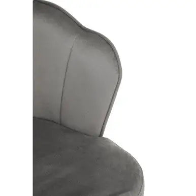 Grey Velvet Chair | Tian