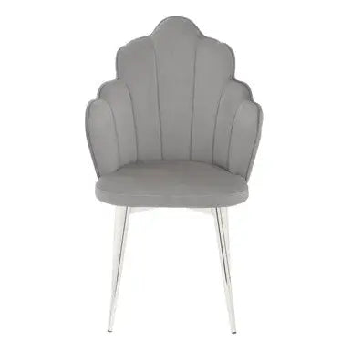 Grey Velvet Chair | Tian