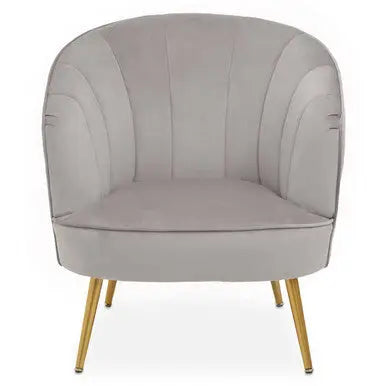 Grey Velvet Chair | Yolanda