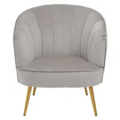 Grey Velvet Chair | Yolanda