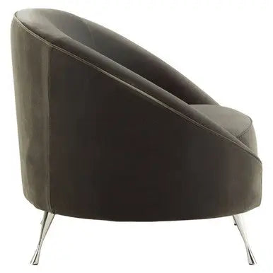 Grey Velvet Cocoon Chair | Manhattan