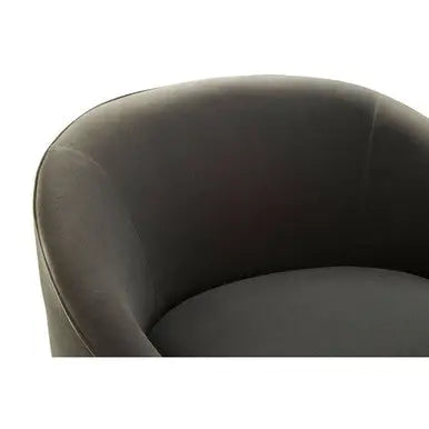 Grey Velvet Cocoon Chair | Manhattan