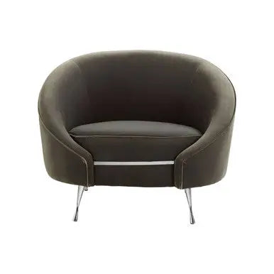 Grey Velvet Cocoon Chair | Manhattan