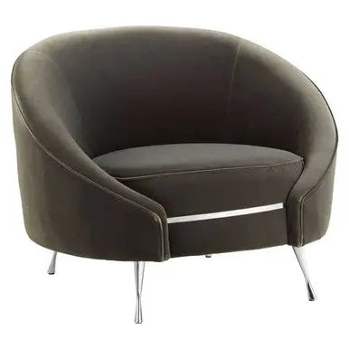 Grey Velvet Cocoon Chair | Manhattan