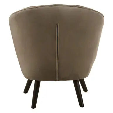 Grey Velvet Curved Chair | Regents Park