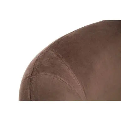 Grey Velvet Round Armchair | Louxor