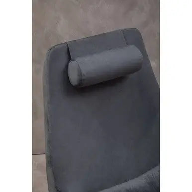 Grey Velvet Swivel Lounge Chair | Kalo