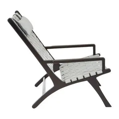 Grey Woven Leather Strap Chair | Kendari