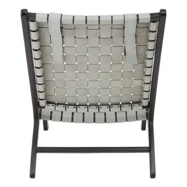 Grey Woven Leather Strap Chair | Kendari