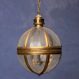Hampstead Brass Finish Orb Pendant Light