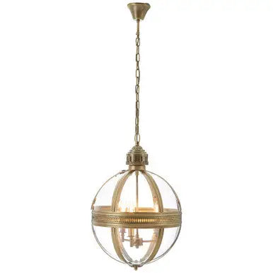 Hampstead Brass Finish Orb Pendant Light