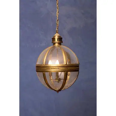 Hampstead Brass Finish Orb Pendant Light