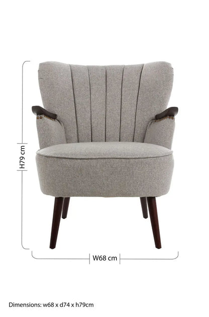 Hampstead Taupe Fabric Armchair