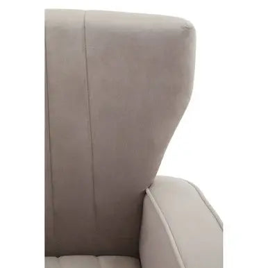 Hayley Mink Velvet Armchair with Gold Finish Legs