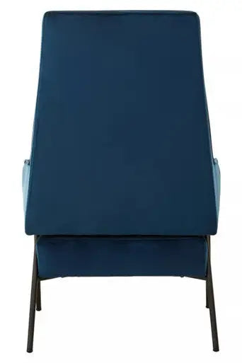 Henia Blue Velvet Chair