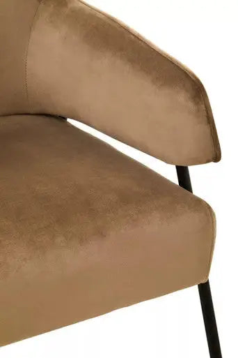 Henia Mink Velvet Chair