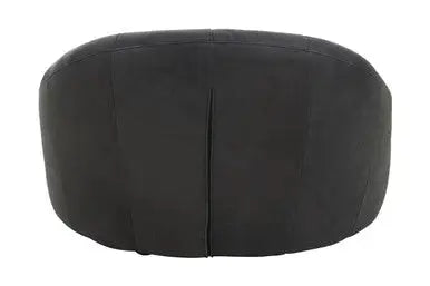 Hoxton Antique Black Leather Cocoon Chair