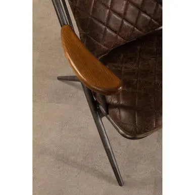 Hoxton Genuine Brown Leather Chair
