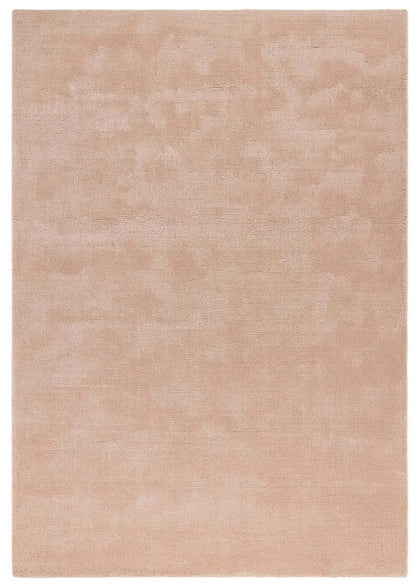 Hush Solid Coral Pink Luxury Rug