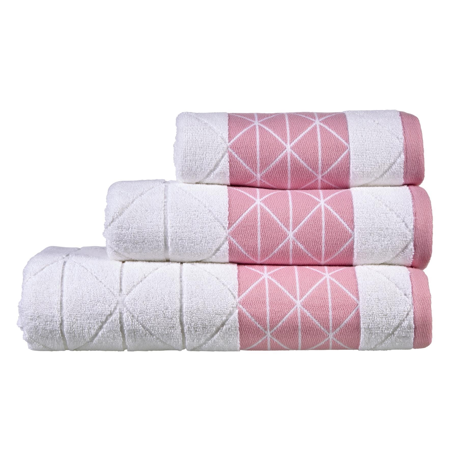 Inca Diamond Jacquard Luxury Soft Absorbent 600GSM Cotton Towels Bath Sheets Hand Towels Bath Towels Durable OEKO-TEX