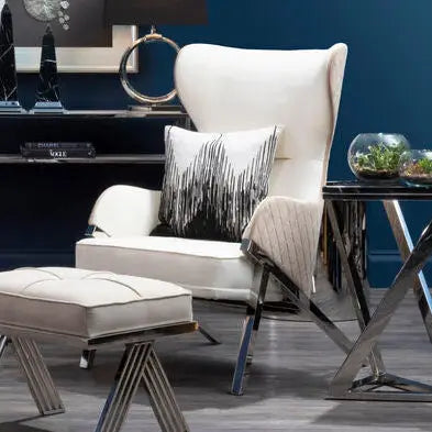 Ivory Wingback Chair | Piermount