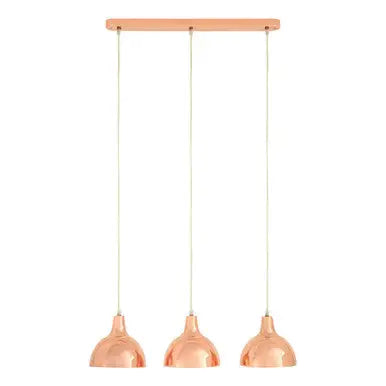 Jasper 3 Pendant Light with Copper Finish