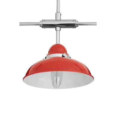 Jasper Red And Chrome 3 Light Pendant Light