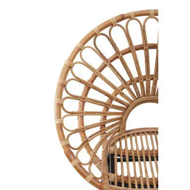 Java Natural Rattan Flared Back Chair