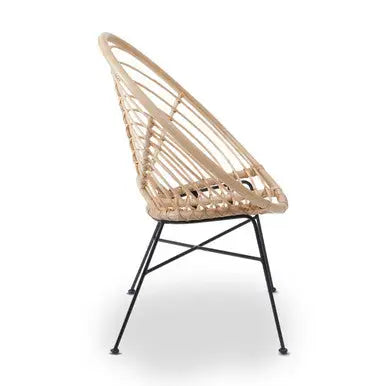 Java Natural Rattan Round Chair