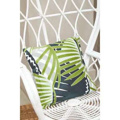 Java White Rattan Curved High Back Chair
