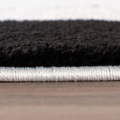 Joli Checkered Black & White Rug