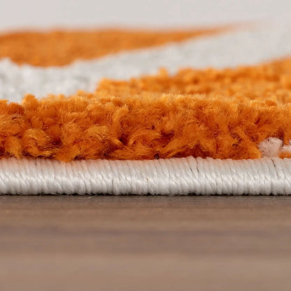 Joli Checkered Orange & White Rug