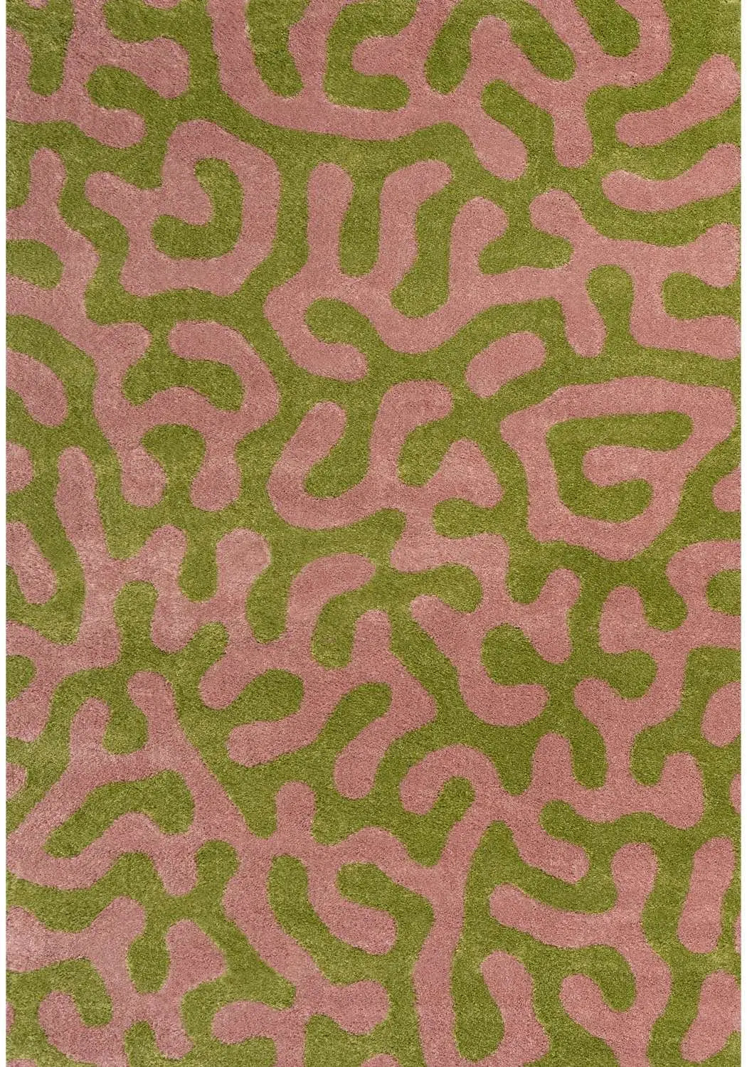 Joli Doodle Green & Pink Rug