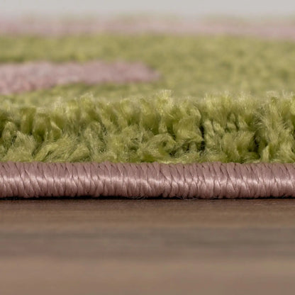 Joli Doodle Green & Pink Rug