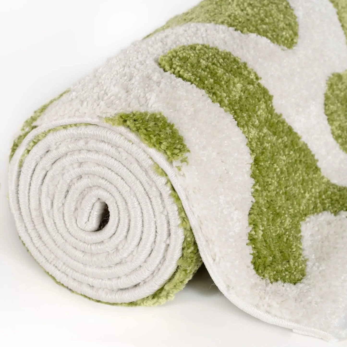 Joli Doodle Green & White Rug