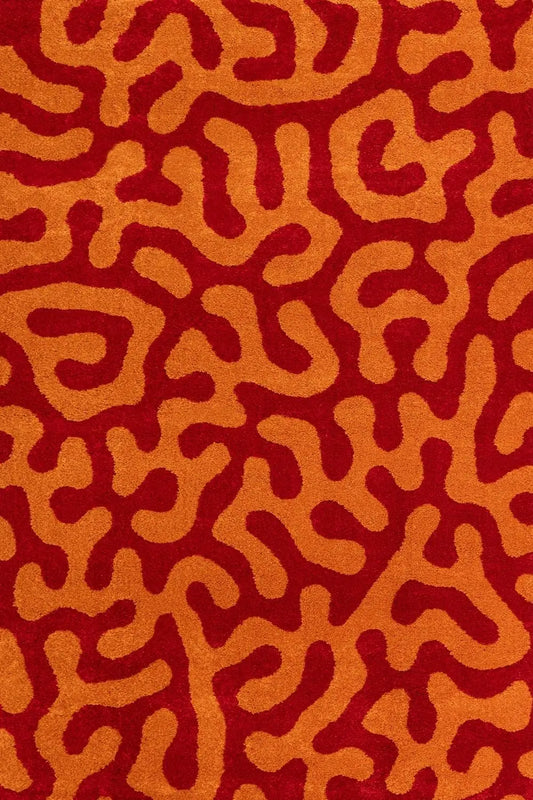 Joli Doodle Red & Orange Rug
