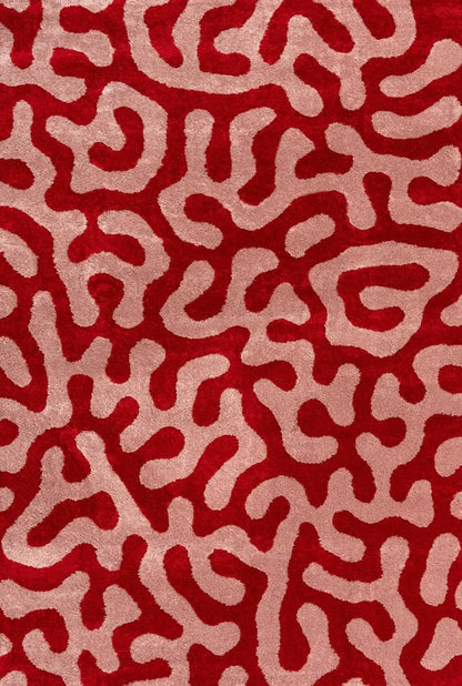 Joli Doodle Red & Pink Rug