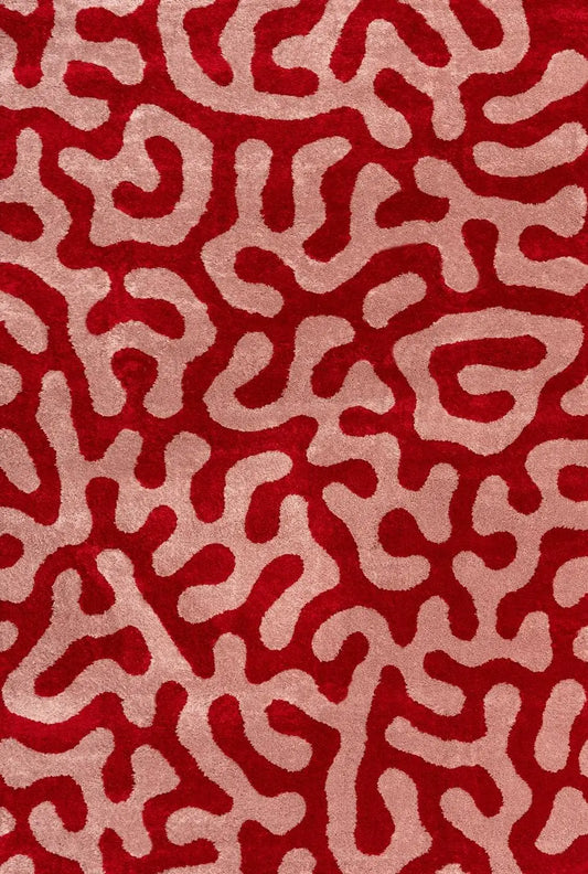 Joli Doodle Red & Pink Rug