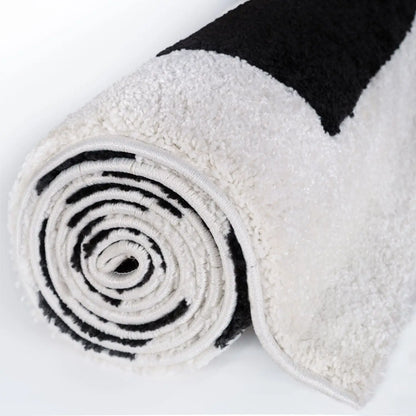 Joli Geometric Black & White Rug