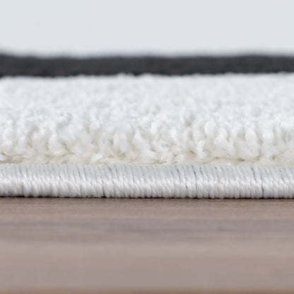 Joli Geometric Black & White Rug