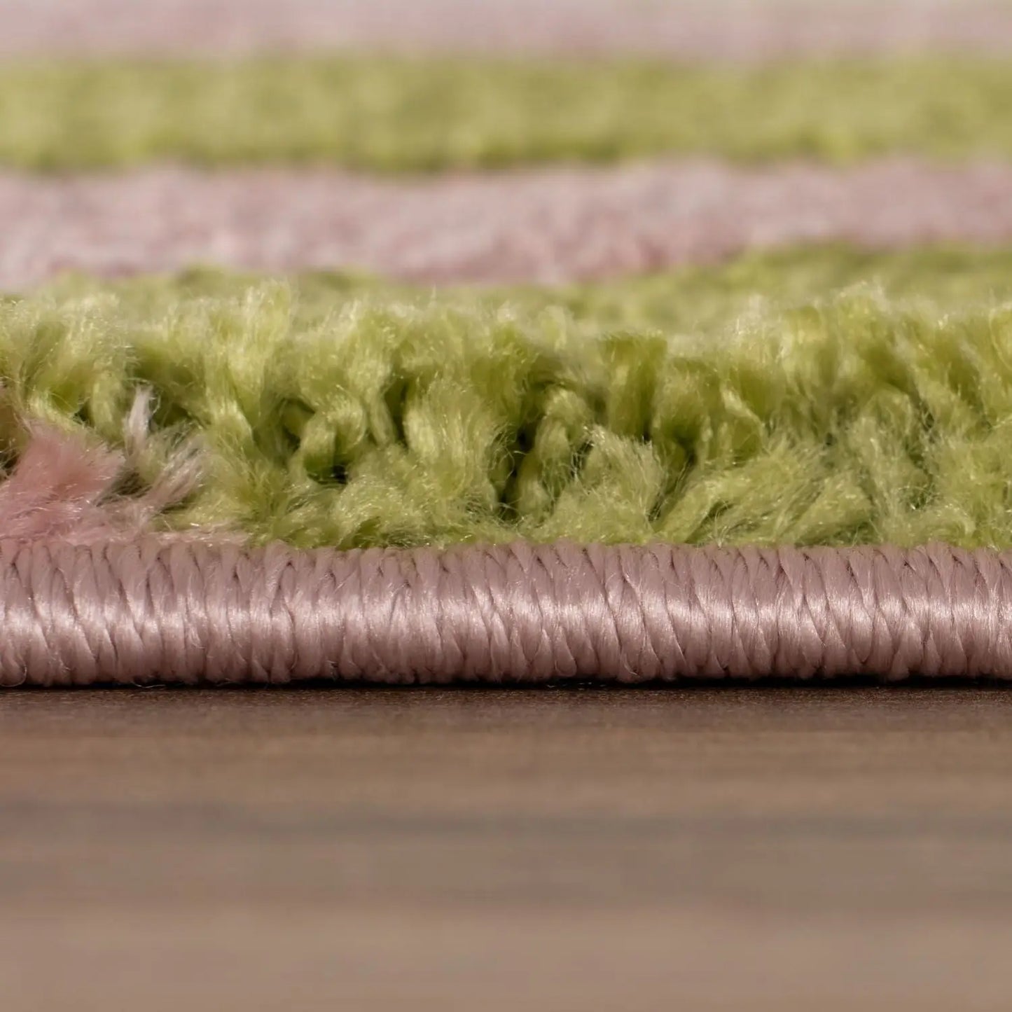 Joli Geometric Green & Pink Rug