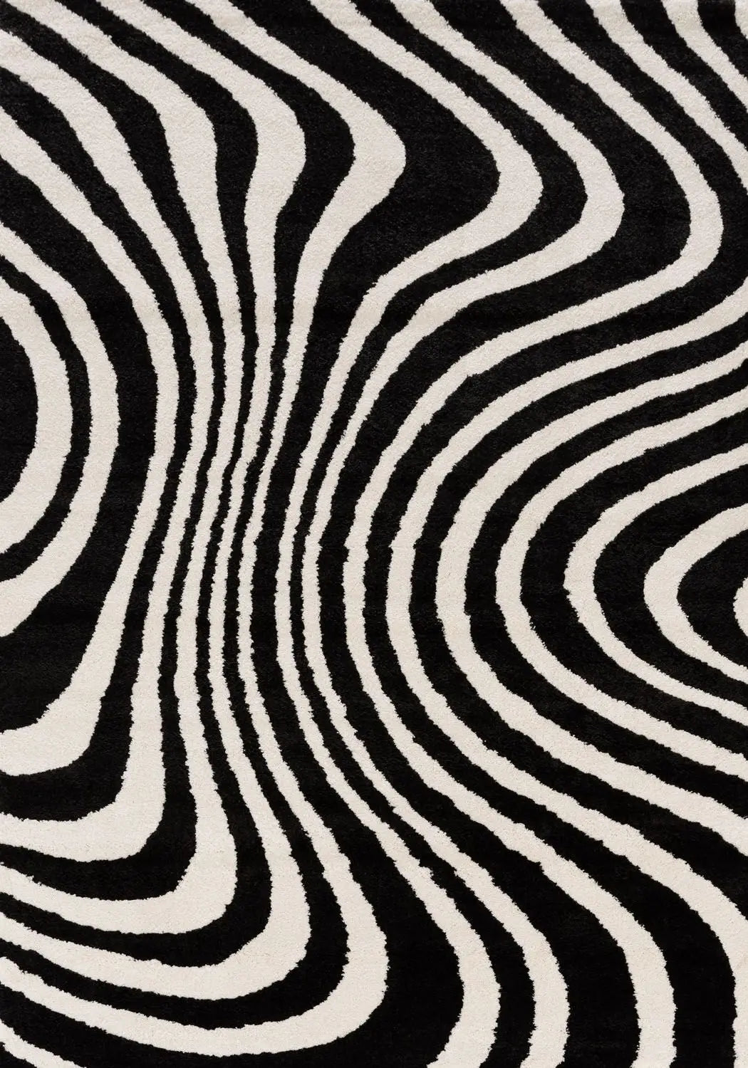 Joli Striped Black & White Rug