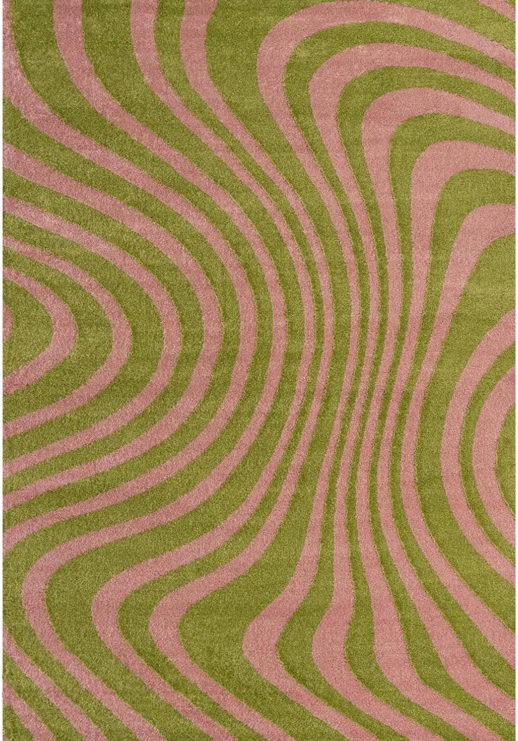 Joli Striped Green & Pink Rug