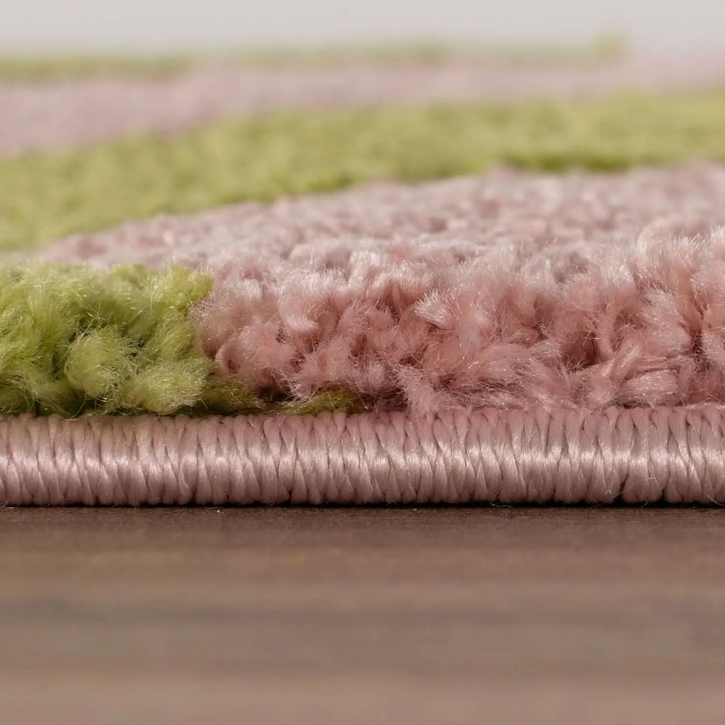 Joli Striped Green & Pink Rug