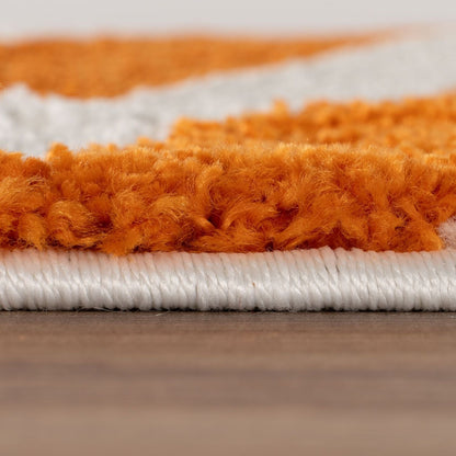 Joli Striped Orange & White Rug