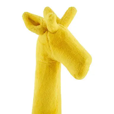 Jungle Safari Yellow Faux Fur Giraffe Kids Stool