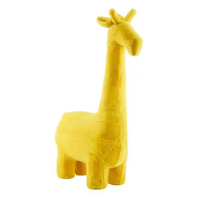 Jungle Safari Yellow Faux Fur Giraffe Kids Stool