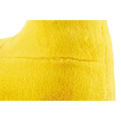 Jungle Safari Yellow Faux Fur Giraffe Kids Stool