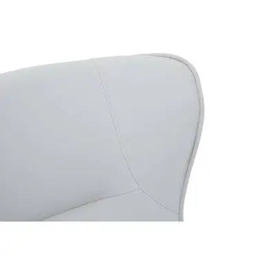 Kaiko Stone Faux Leather Armchair And Footstool